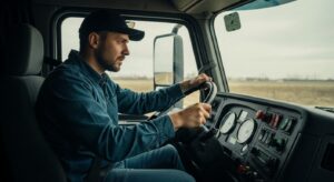 March 28, 2026 | Amazon Injury Cases Truck driver focused on the road.