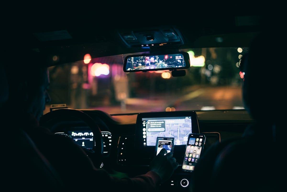 Driver view of dashboard camera