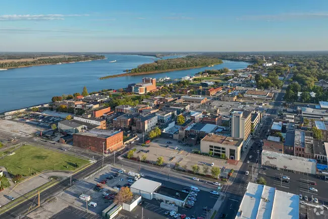 Downtown Paducah, Kentucky near the Ohio River