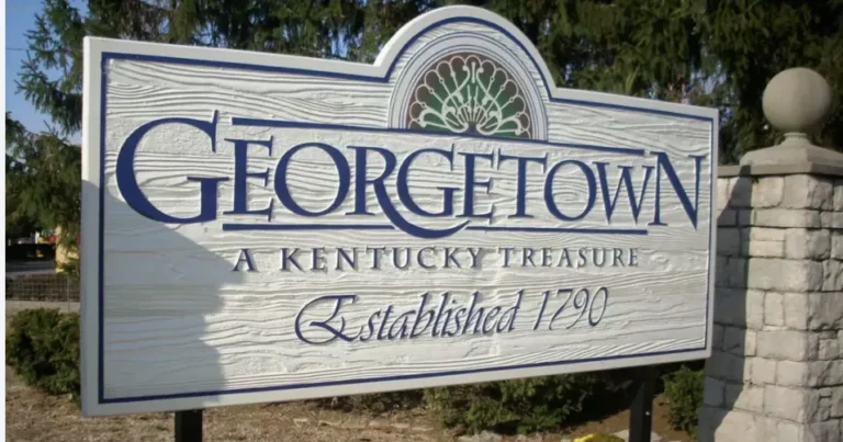 Sign for georgetown, kentucky, established 1790