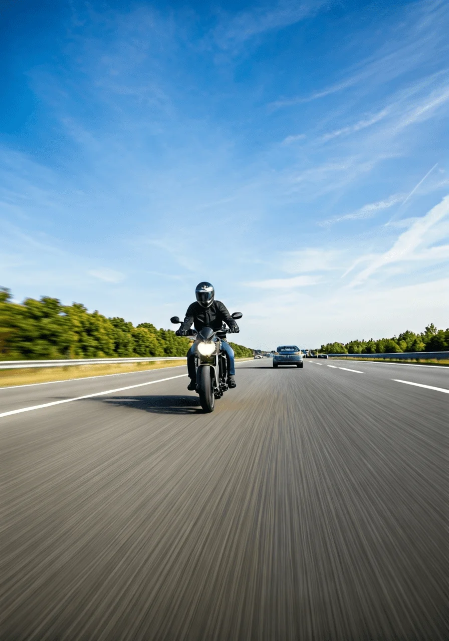 Motorcycle crash aftermath in louisville kentucky