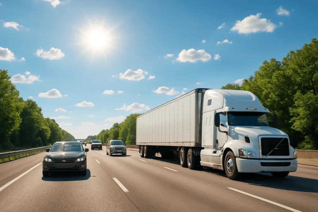 Can semi-trucks legally stay in the left lane?