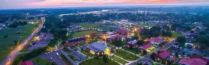 March 28, 2026 | Campbellsville Personal Injury Attorneys Aerial view of a university campus.