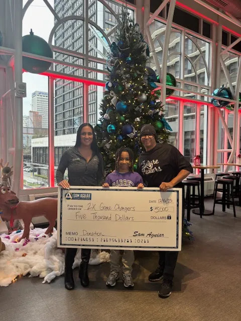 Sam cares game changers community donation in kentucky