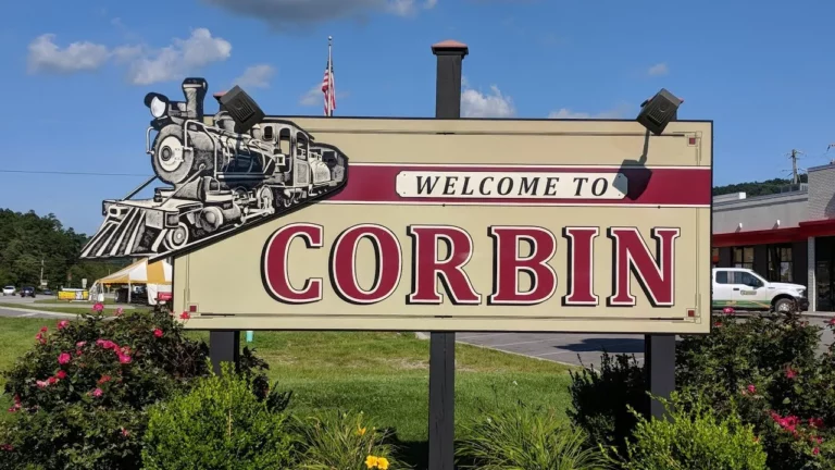 Welcome to corbin kentucky city sign