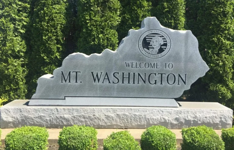 Welcome to mount washington kentucky city sign