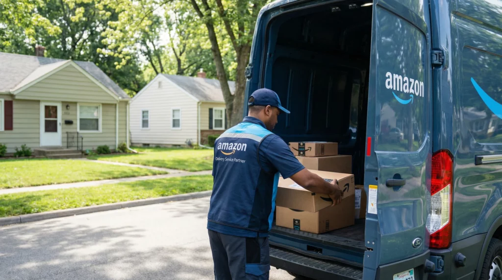 Hit by an amazon flex driver?
