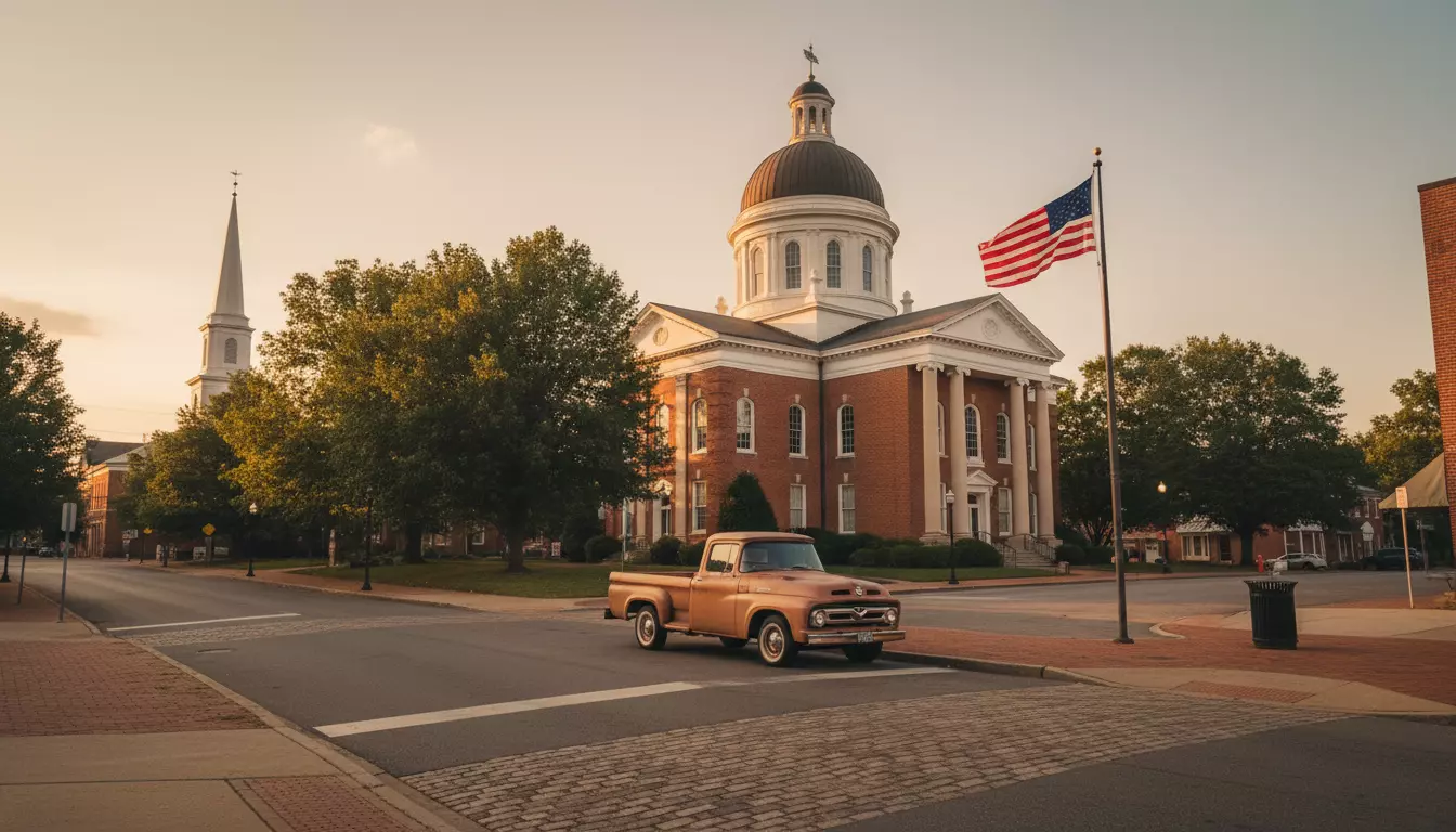 Harrodsburg kentucky historic courthouse downtown mercer county