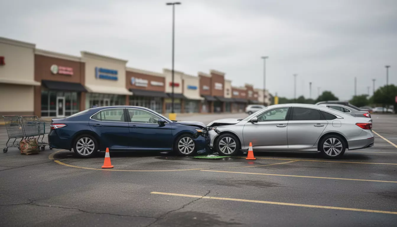 Parking lot car accident kentucky low-speed collision