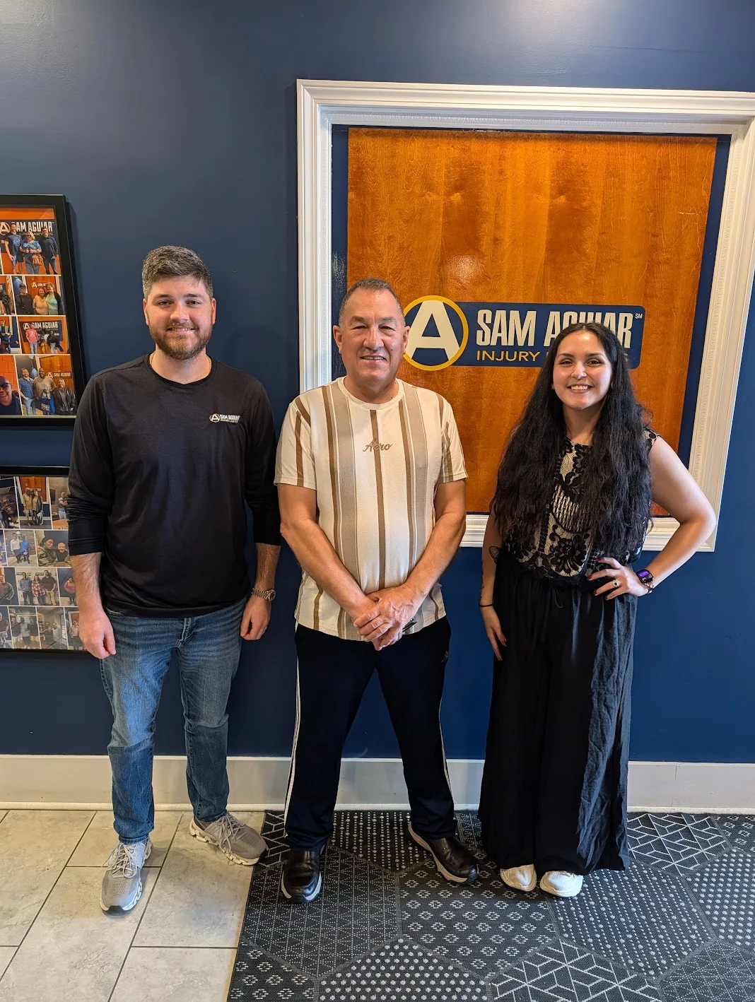 Sam aguiar injury lawyers client