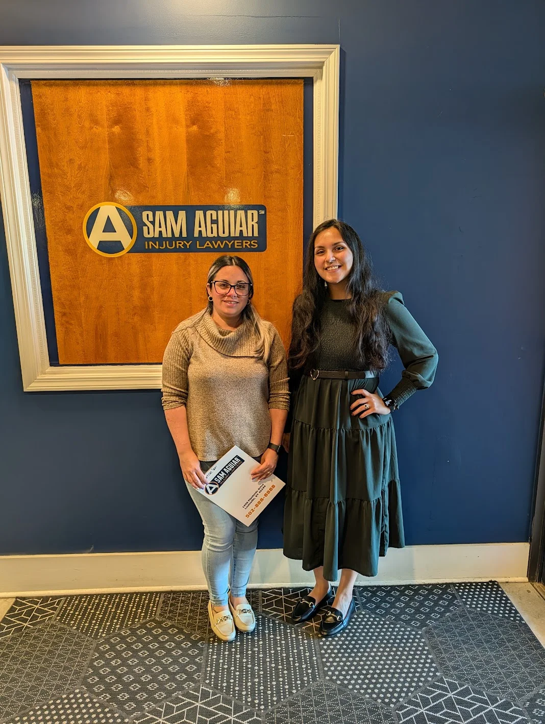 Sam aguiar injury lawyers client