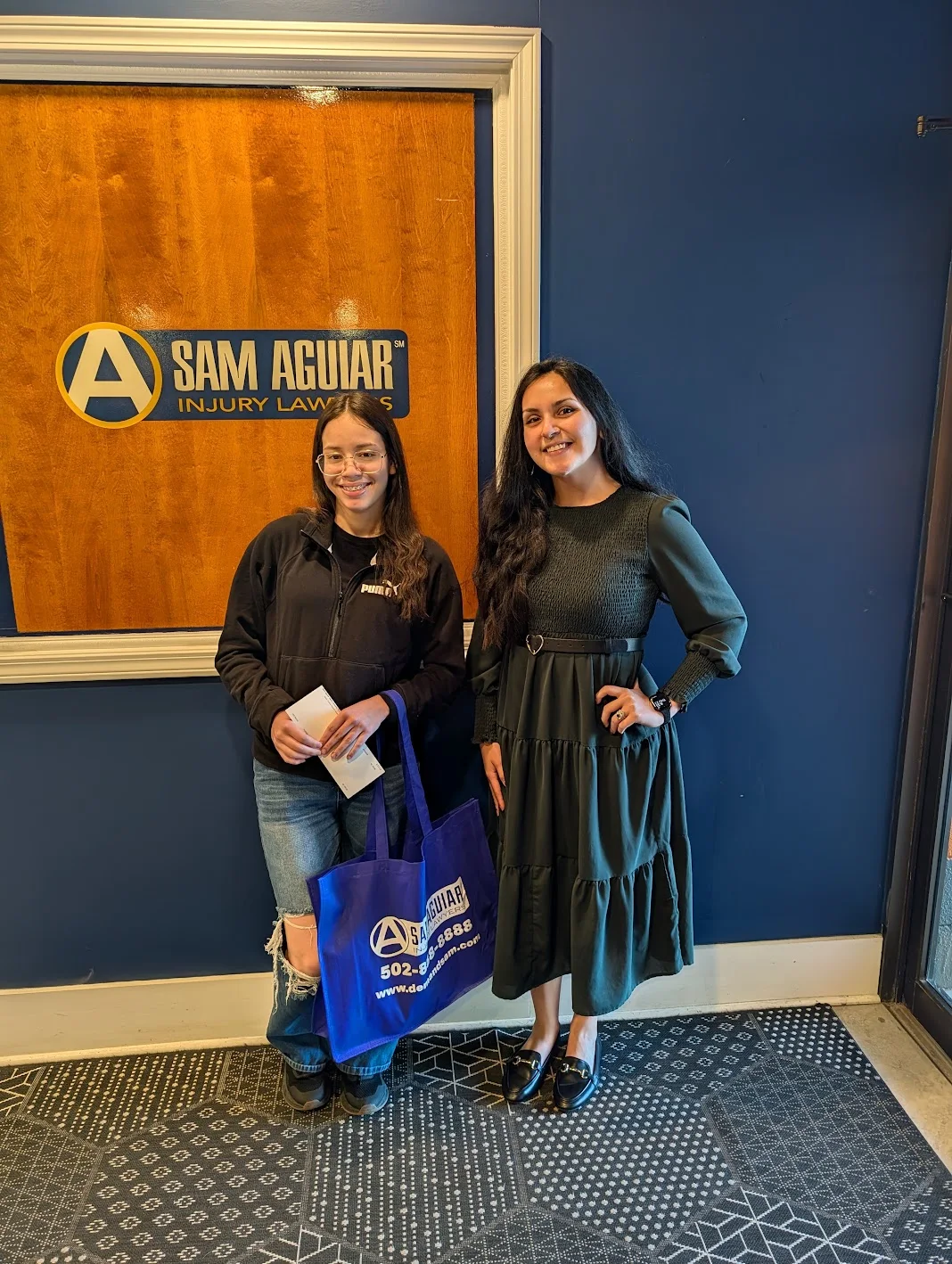 Sam aguiar injury lawyers client