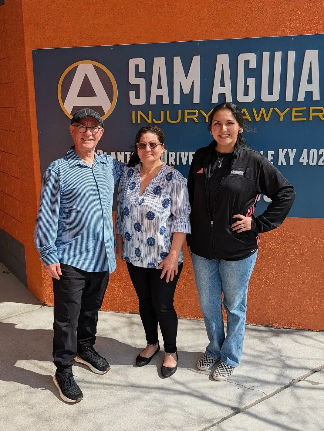 Sam aguiar injury lawyers client