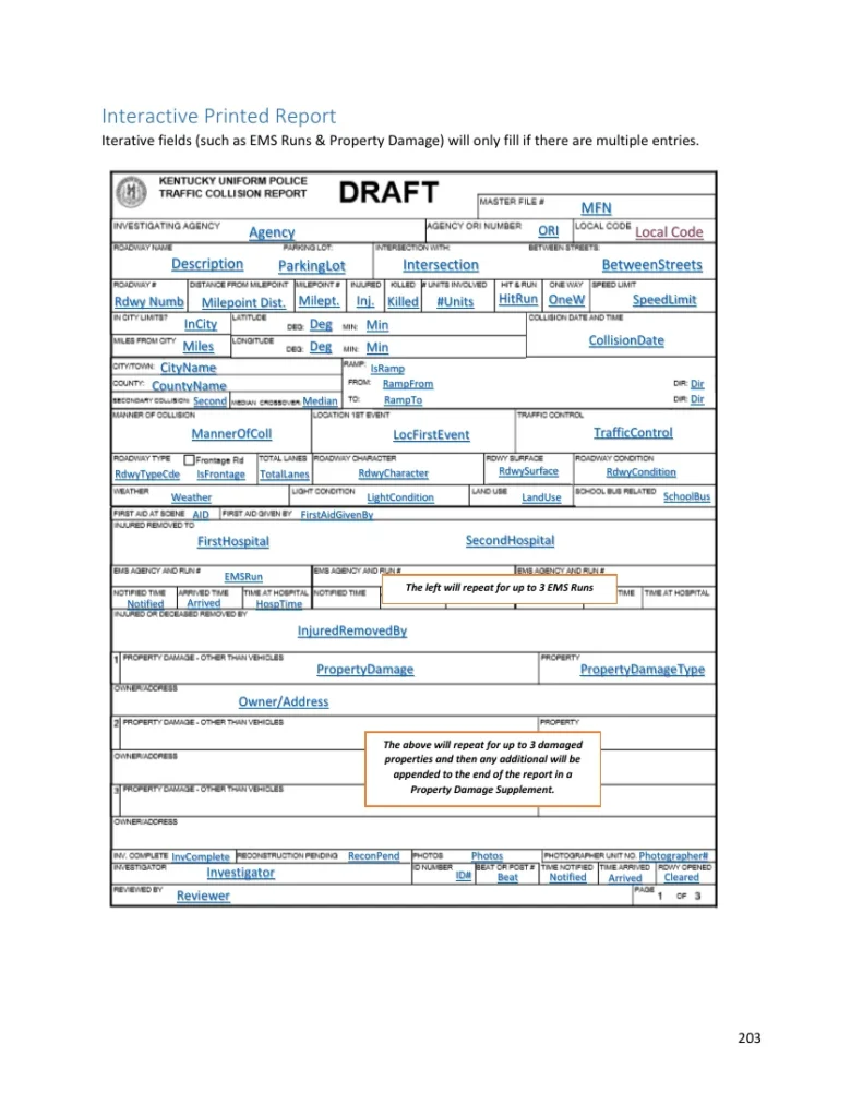 How to read a kentucky police report