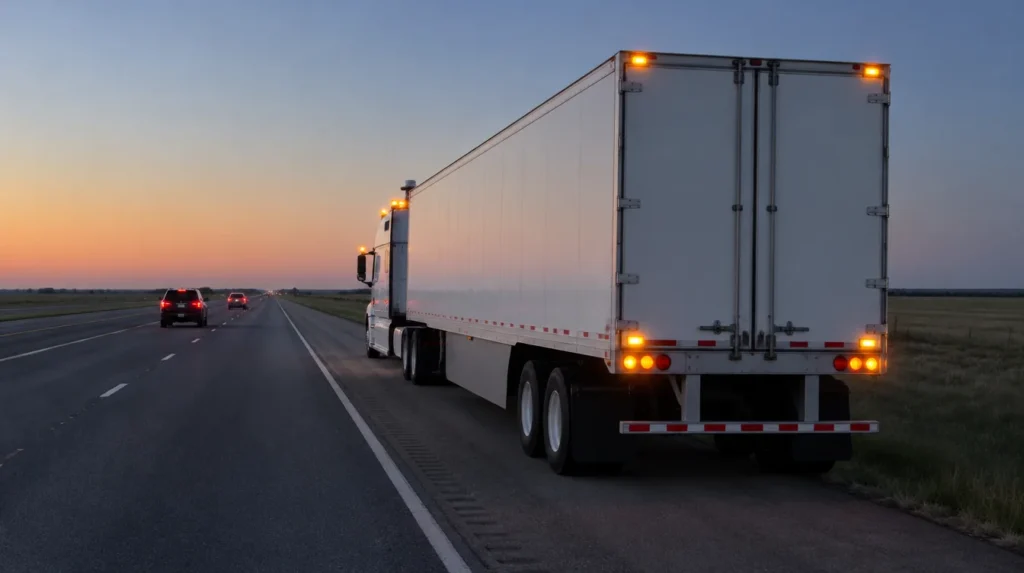 Driverless Trucks Can Use Warning Beacons Instead of Triangles