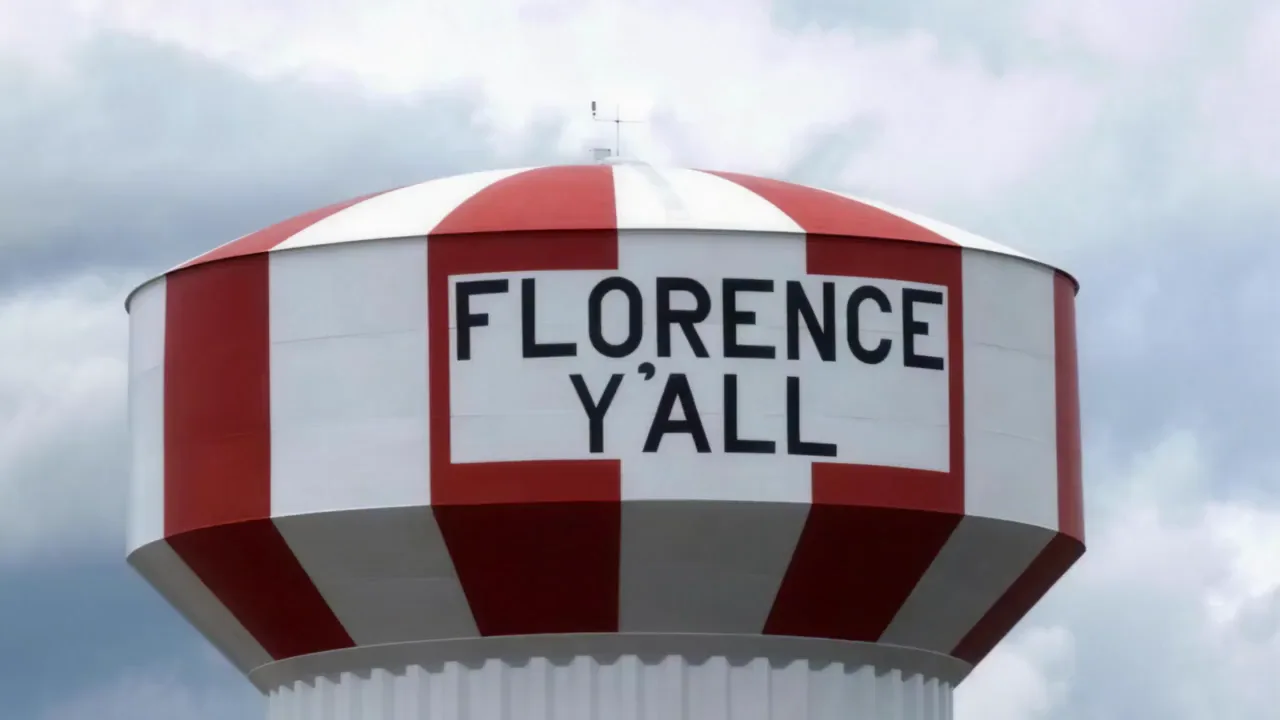 The Florence Y'all water tower in Florence, Kentucky