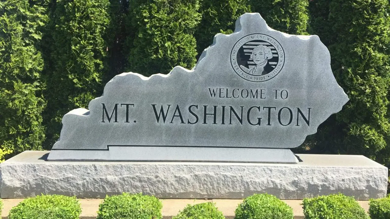 Welcome to Mount Washington Kentucky city sign